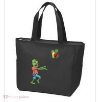 Zombie Birthday Balloon Funny Tote Bag thumb 3
