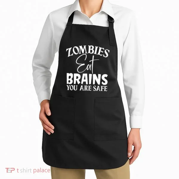 Zombies Brains Safe Apron