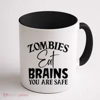 Zombies Brains Safe Coffee Mug thumb 1