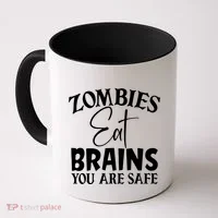 Zombies Brains Safe Coffee Mug thumb 0