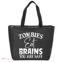 Zombies Brains Safe Tote Bag thumb 0