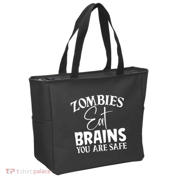 Zombies Brains Safe Tote Bag