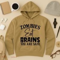Zombies Brains Safe Hoodie thumb 3