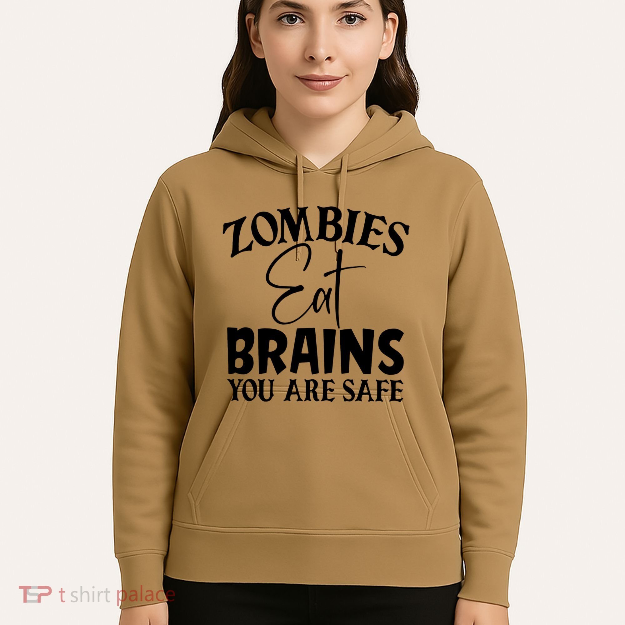 Zombies Brains Safe Hoodie