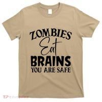 Zombies Brains Safe T-Shirt thumb 0