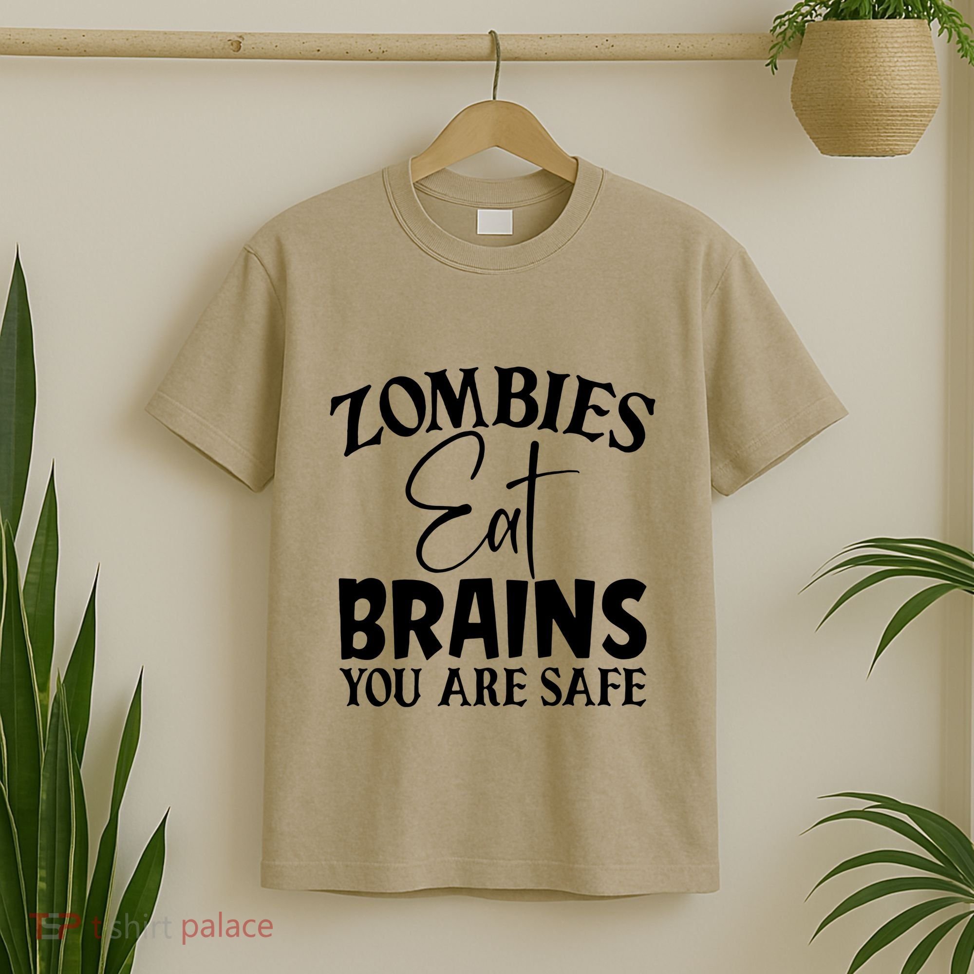 Zombies Brains Safe T-Shirt