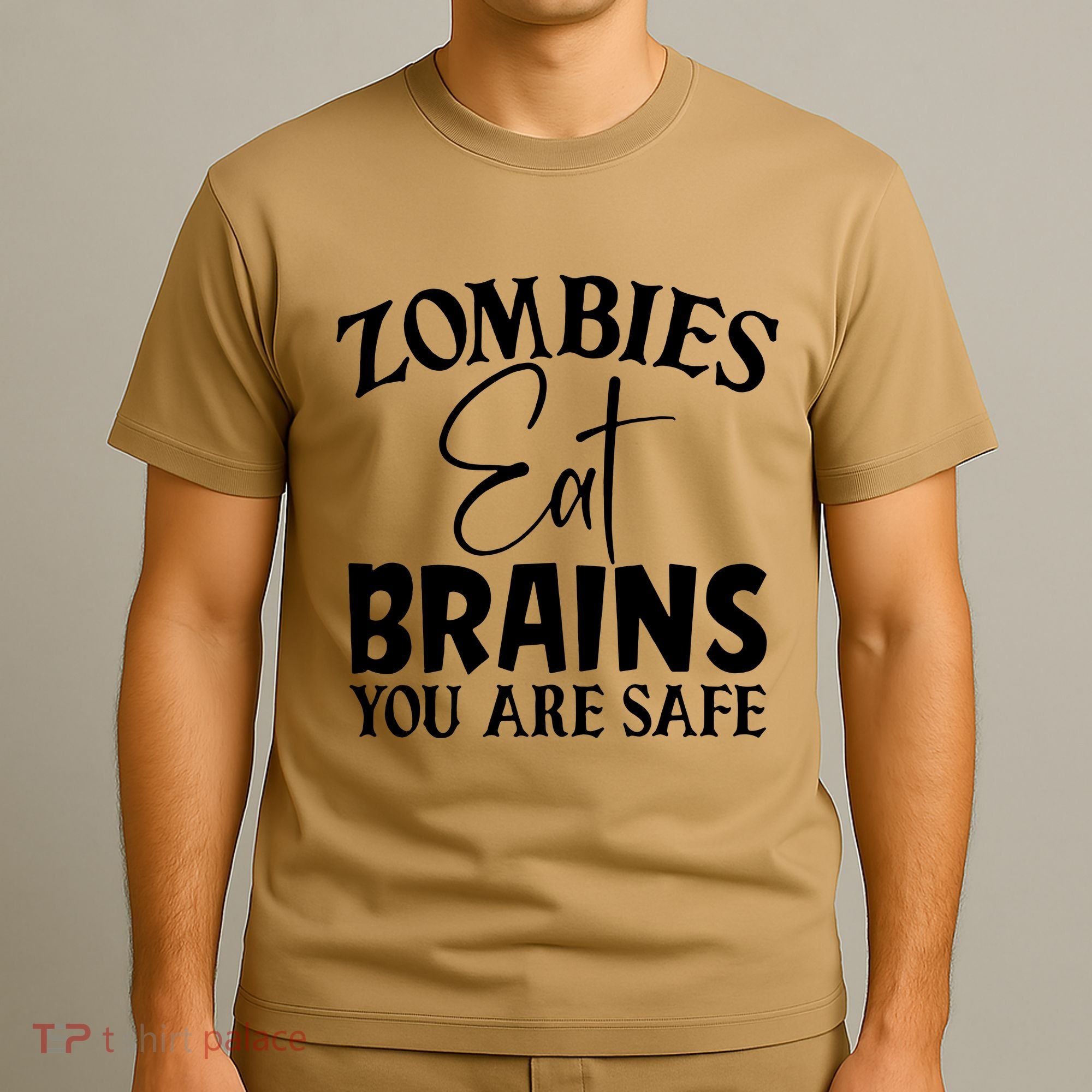 Zombies Brains Safe T-Shirt