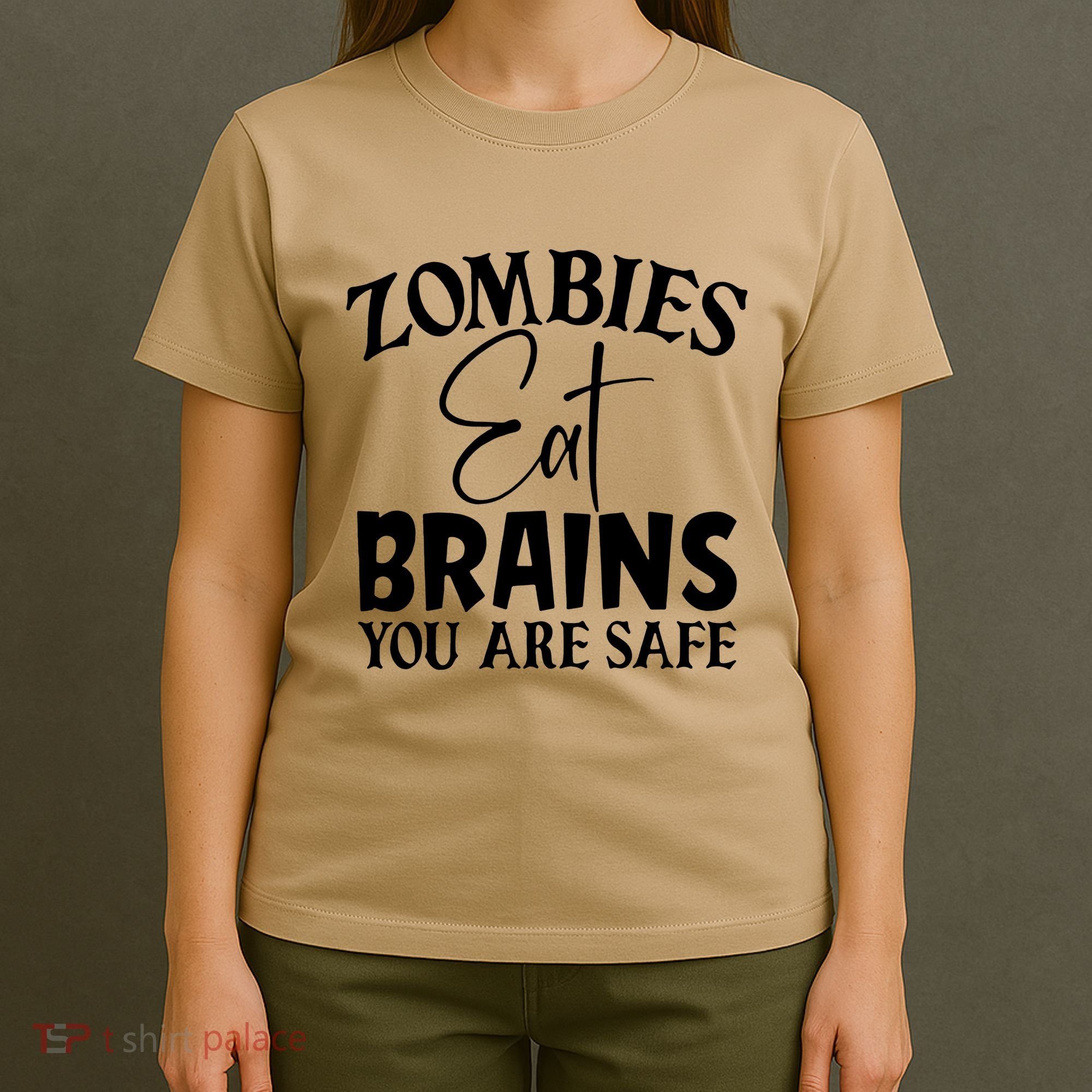 Zombies Brains Safe T-Shirt