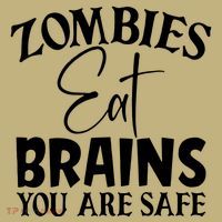 Zombies Brains Safe Polo thumb 2
