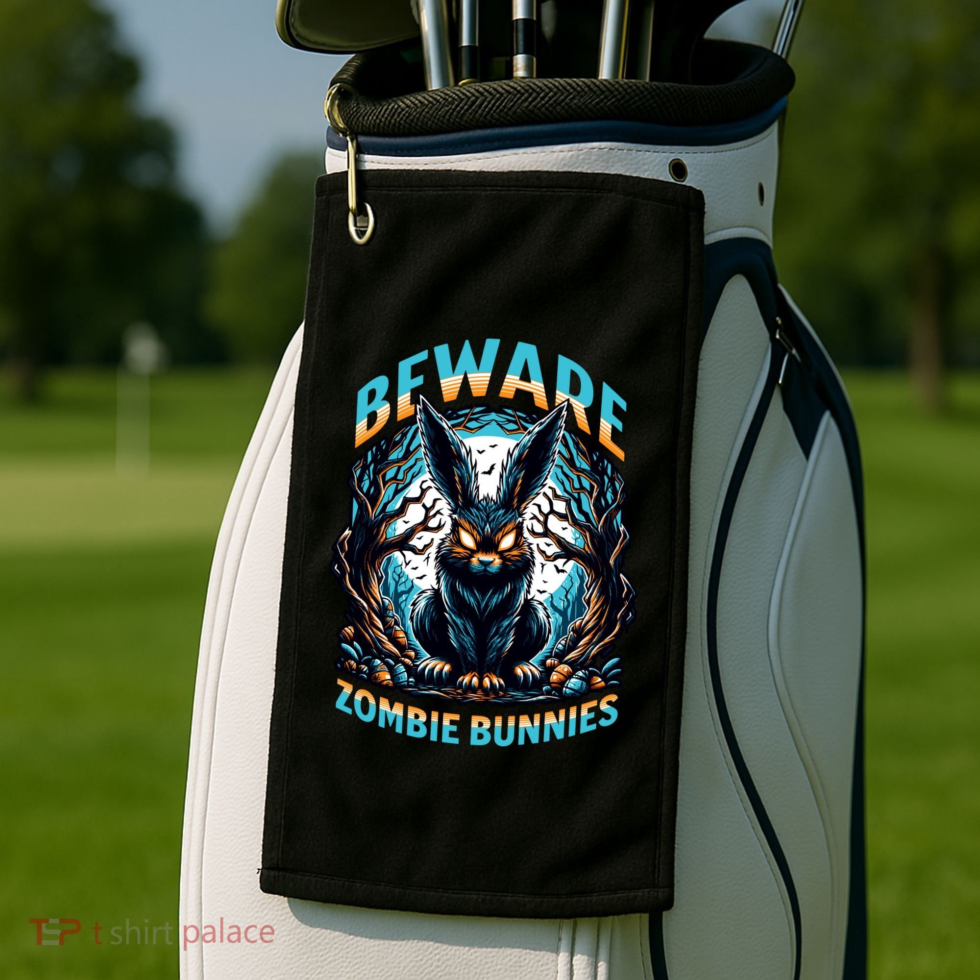 Zombie Bunnies Golf Towel