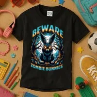 Zombie Bunnies Kids T-Shirt thumb 3
