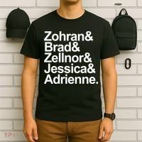 Zohran & Brad & Zellnor & Jessica & Adrienne T-Shirt thumb 6