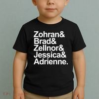 Zohran & Brad & Zellnor & Jessica & Adrienne Toddler T-Shirt thumb 2