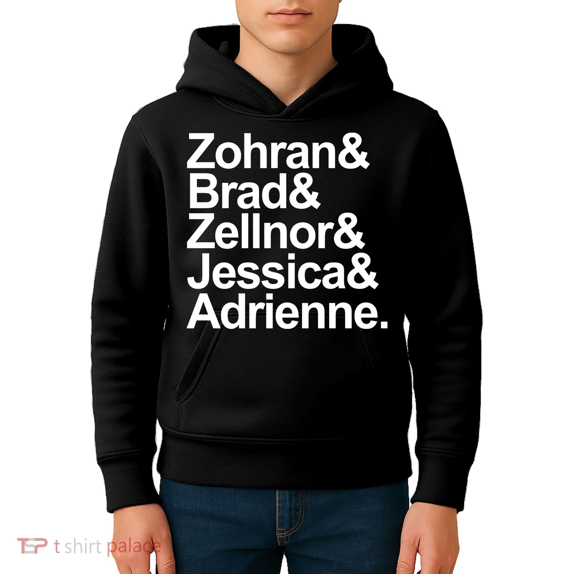 Zohran & Brad & Zellnor & Jessica & Adrienne Kids Hoodie