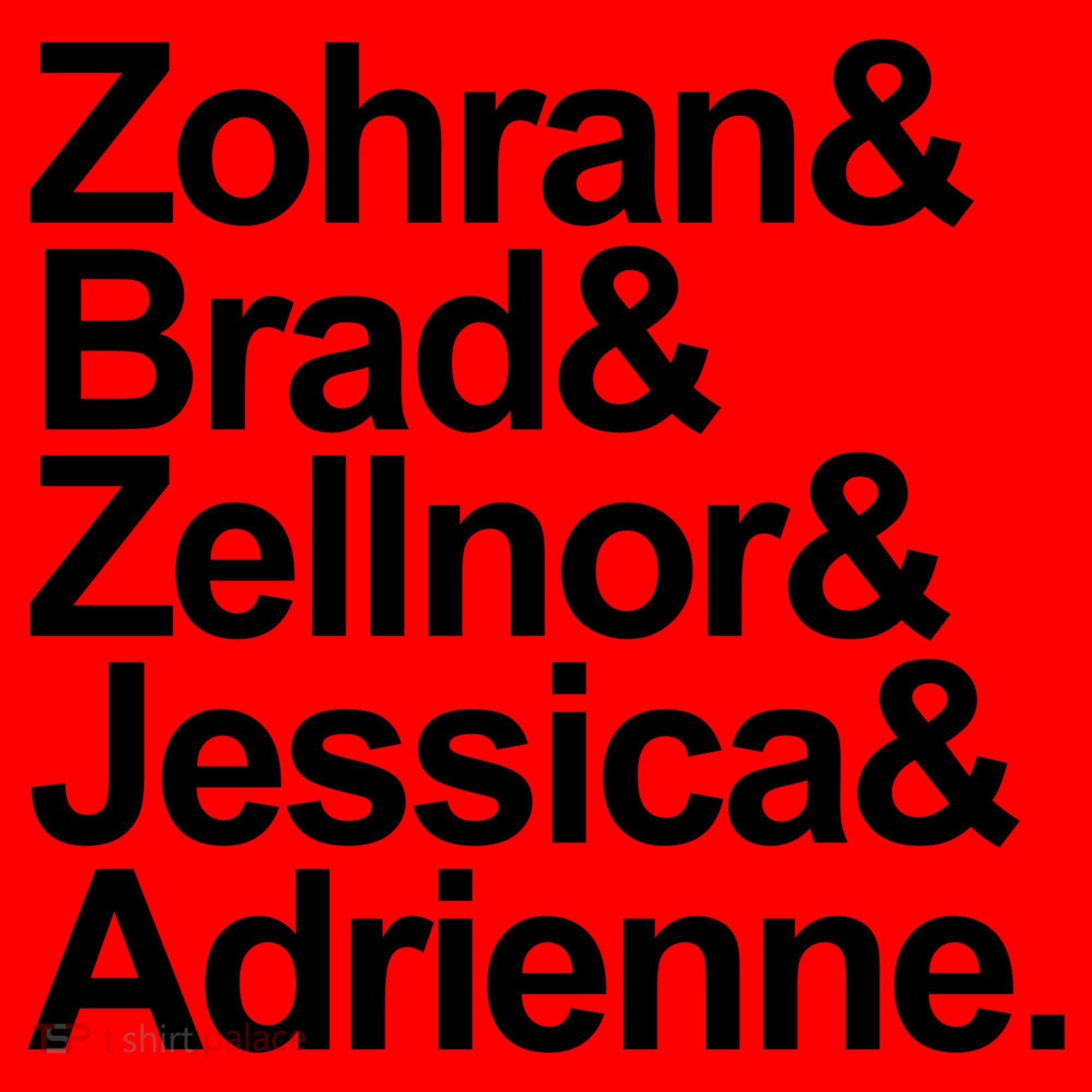 Zohran & Brad & Zellnor & Jessica & Adrienne Santa Hat