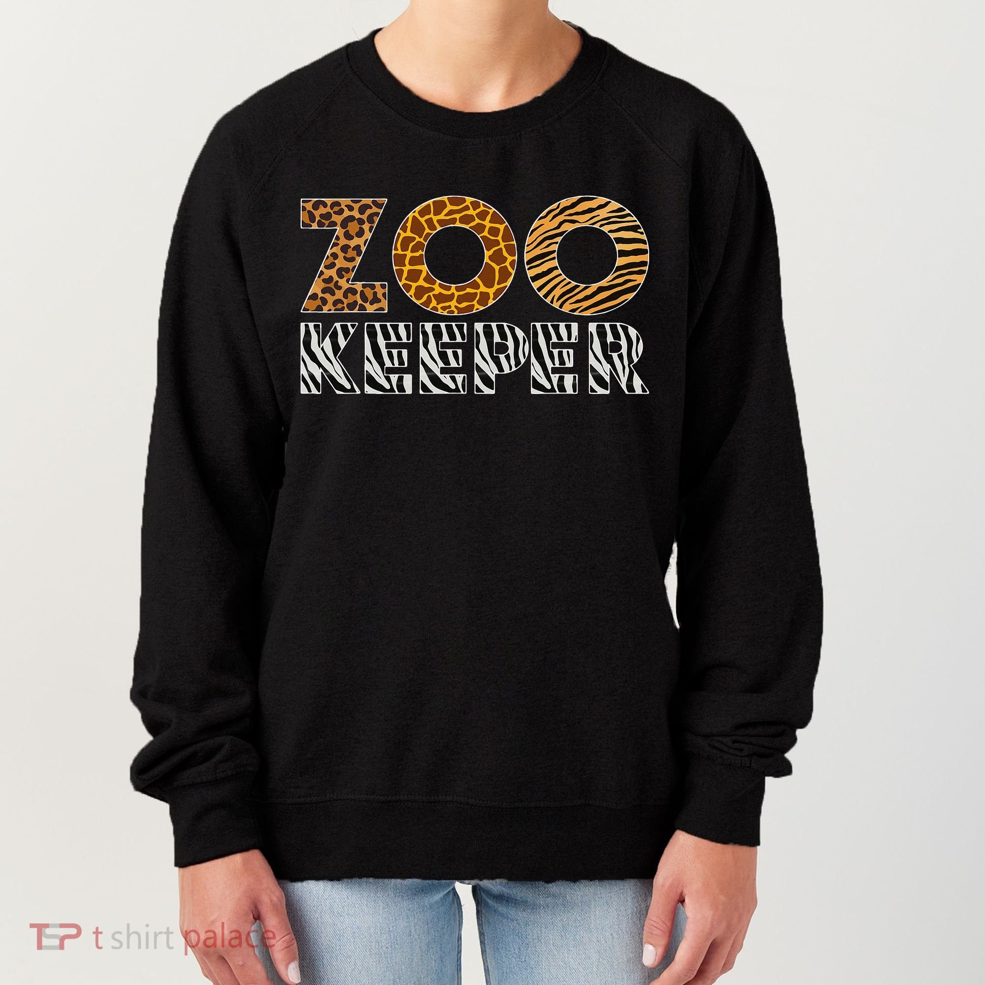 Zookeeper Costume African Animals Zebra Wild Print Savanna Women's Sweatshirt
