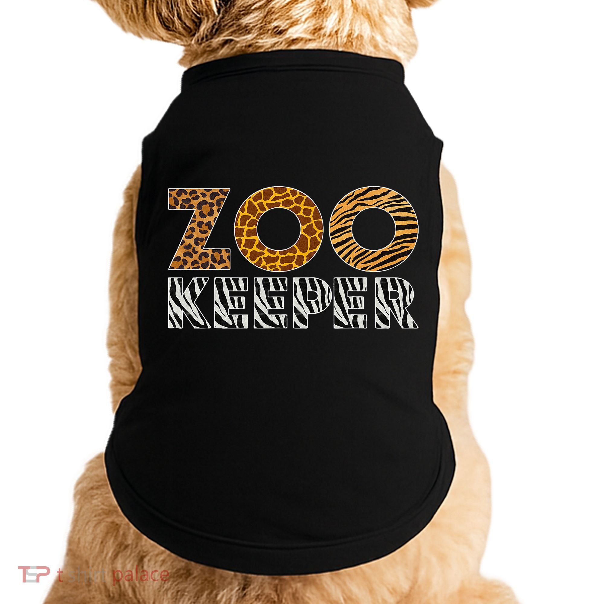 Zookeeper Costume African Animals Zebra Wild Print Savanna Doggie Tank