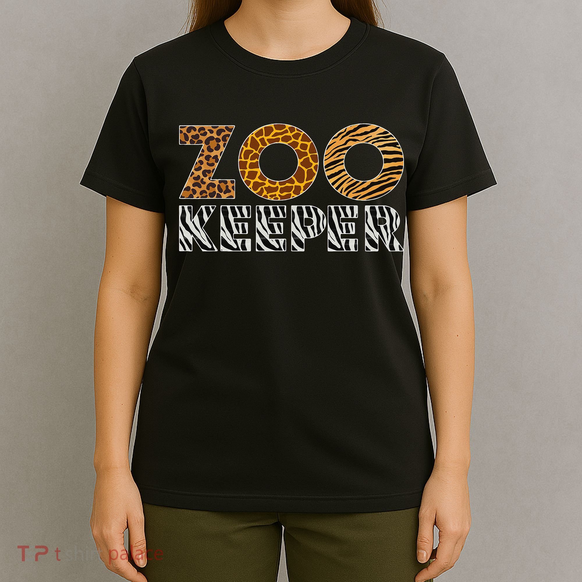 Zookeeper Costume African Animals Zebra Wild Print Savanna T-Shirt