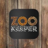 Zookeeper Costume African Animals Zebra Wild Print Savanna Coaster thumb 0