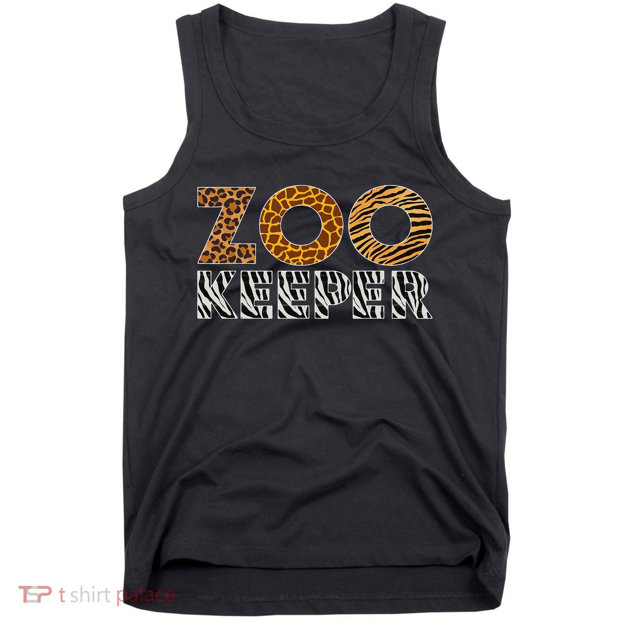 Zookeeper Costume African Animals Zebra Wild Print Savanna Tank Top