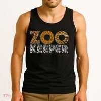 Zookeeper Costume African Animals Zebra Wild Print Savanna Tank Top thumb 3