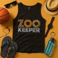 Zookeeper Costume African Animals Zebra Wild Print Savanna Tank Top thumb 4