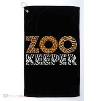 Zookeeper Costume African Animals Zebra Wild Print Savanna Golf Towel thumb 0