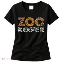 Zookeeper Costume African Animals Zebra Wild Print Savanna Women's T-Shirt thumb 0