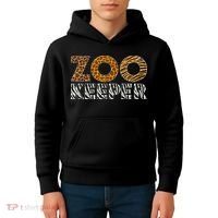Zookeeper Costume African Animals Zebra Wild Print Savanna Kids Hoodie thumb 4
