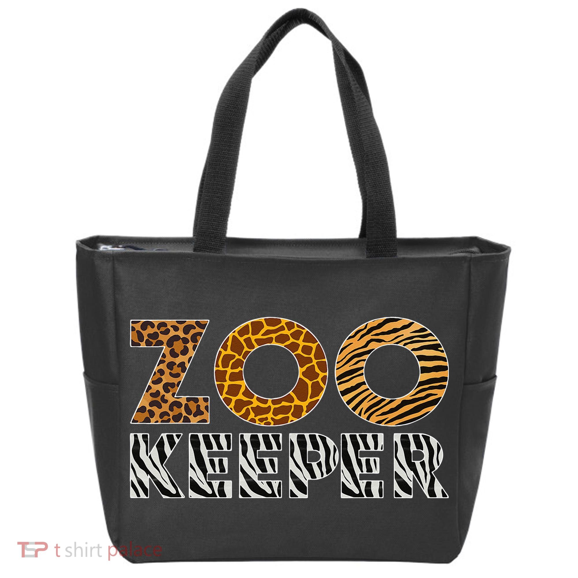 Zookeeper Costume African Animals Zebra Wild Print Savanna Tote Bag