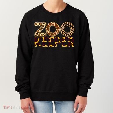 Zookeeper Costume African Animals Zebra Wild Print Women's Sweatshirt