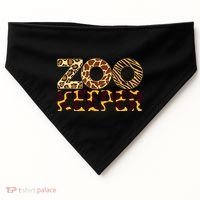 Zookeeper Costume African Animals Zebra Wild Print USA-Made Doggie Bandana thumb 0