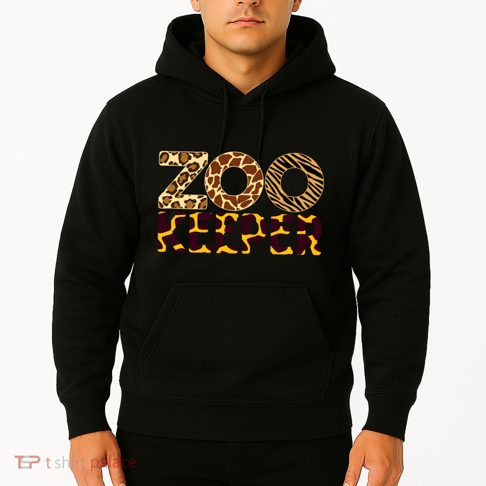 Zookeeper Costume African Animals Zebra Wild Print Hoodie