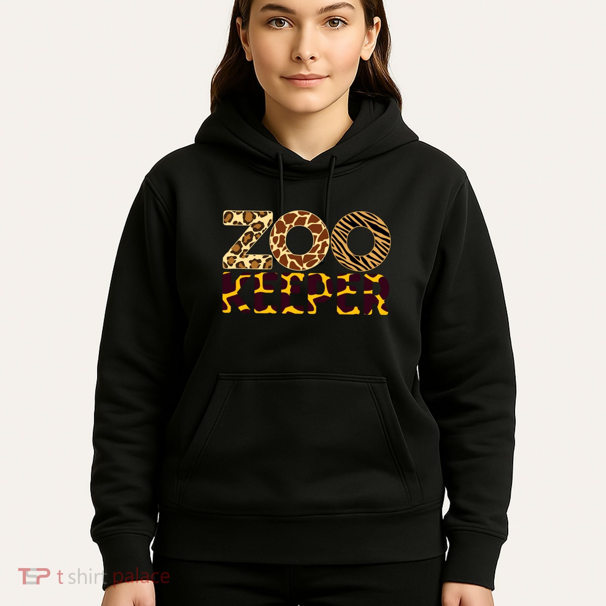 Zookeeper Costume African Animals Zebra Wild Print Hoodie