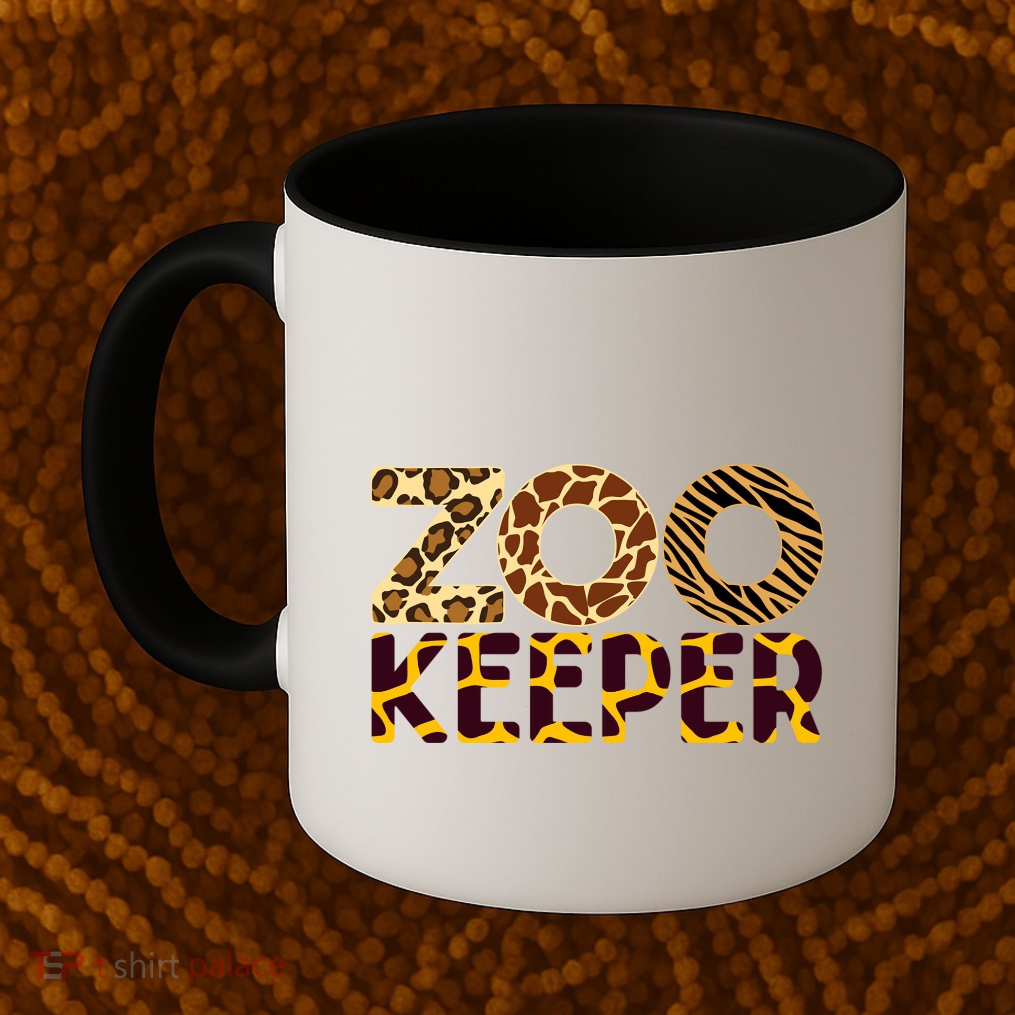 Zookeeper Costume African Animals Zebra Wild Print Coffee Mug