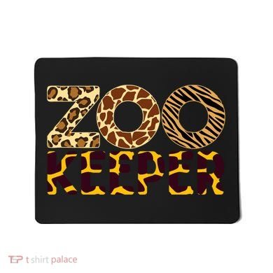 Zookeeper Costume African Animals Zebra Wild Print Mousepad