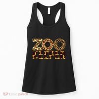 Zookeeper Costume African Animals Zebra Wild Print Women's Tank Top thumb 0