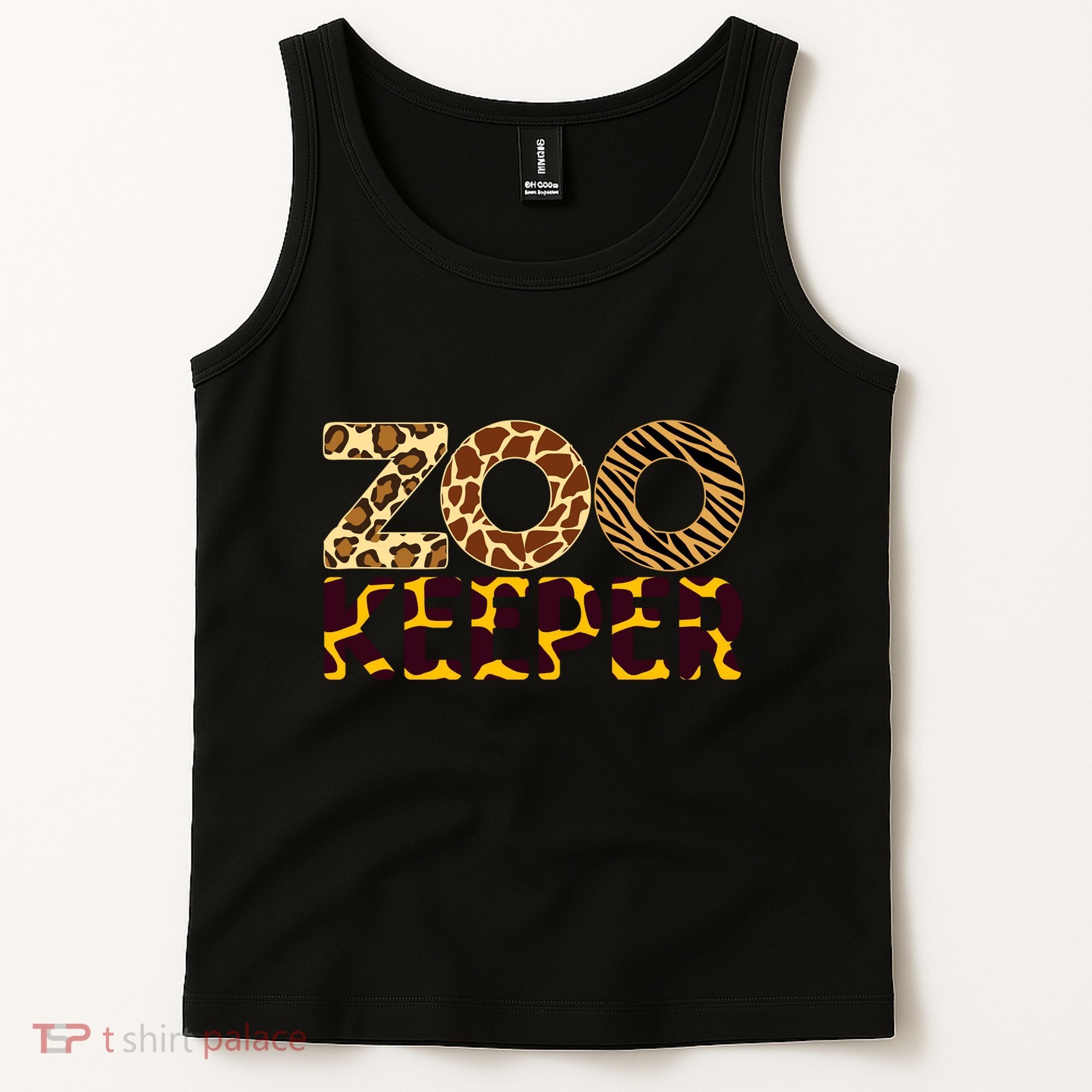 Zookeeper Costume African Animals Zebra Wild Print Tank Top