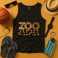 Zookeeper Costume African Animals Zebra Wild Print Tank Top thumb 4