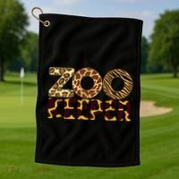 Zookeeper Costume African Animals Zebra Wild Print Golf Towel thumb 1