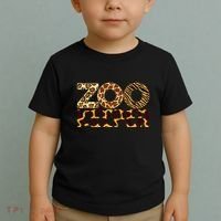 Zookeeper Costume African Animals Zebra Wild Print Toddler T-Shirt thumb 2