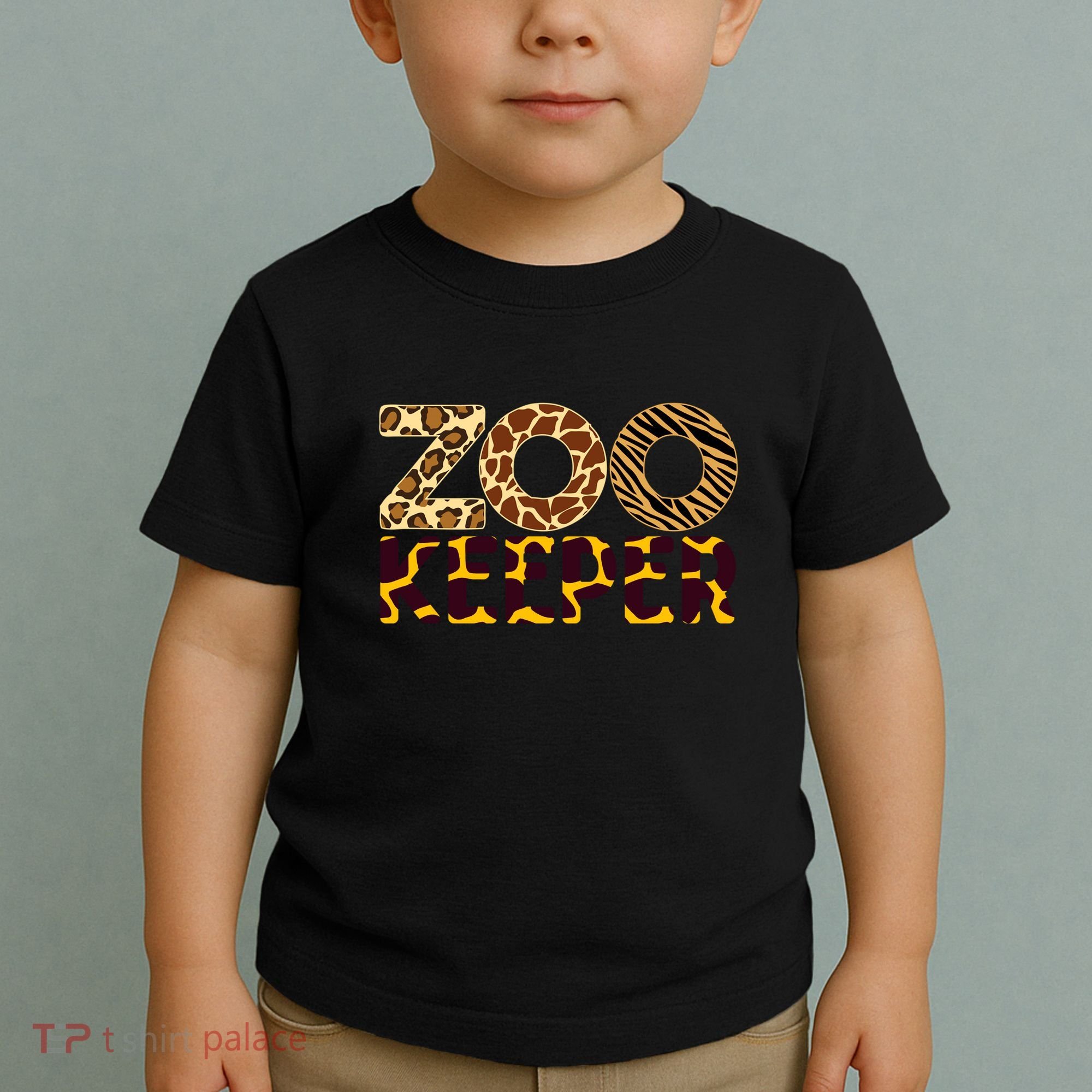 Zookeeper Costume African Animals Zebra Wild Print Toddler T-Shirt