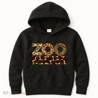 Zookeeper Costume African Animals Zebra Wild Print Kids Hoodie thumb 0