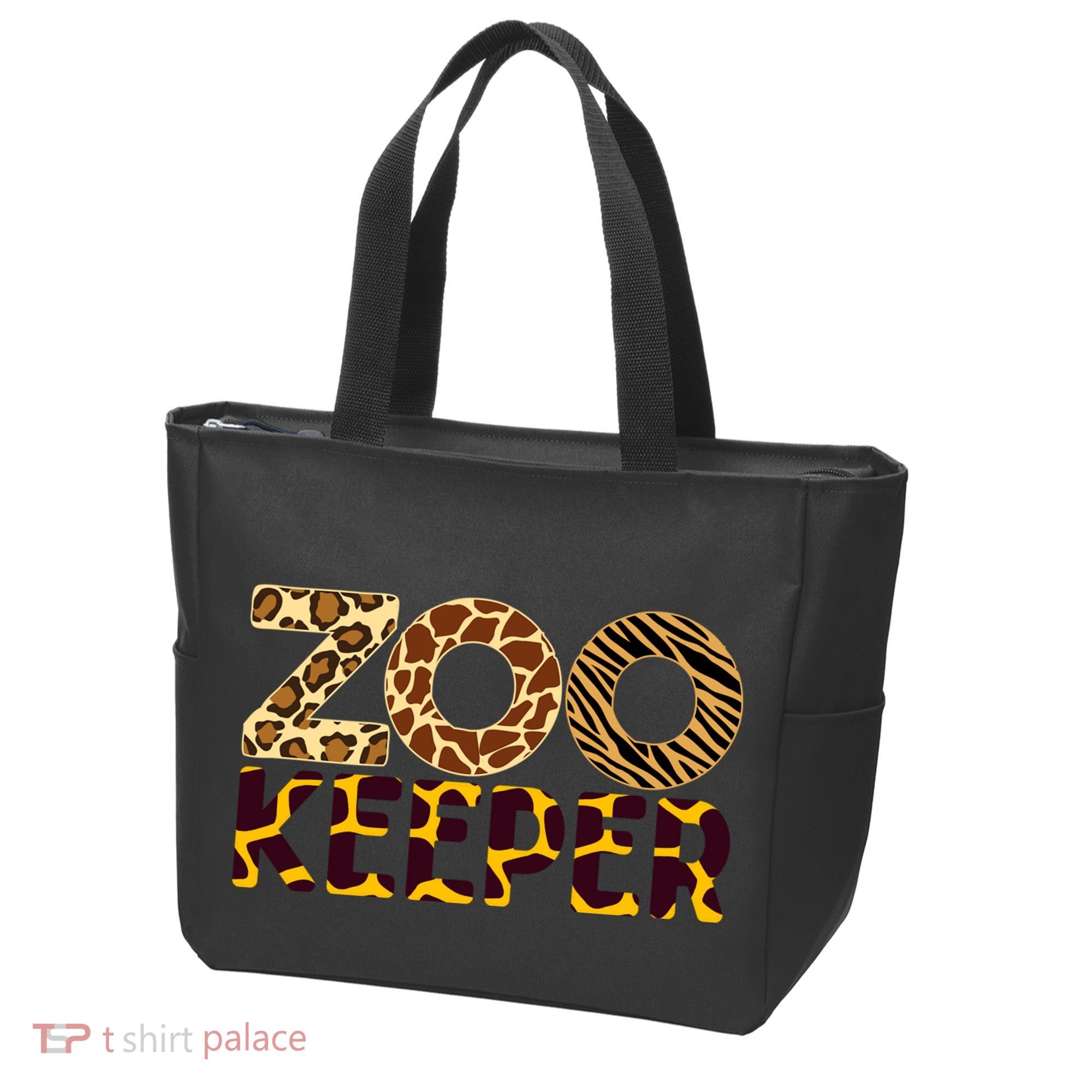 Zookeeper Costume African Animals Zebra Wild Print Tote Bag