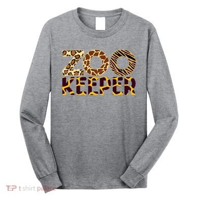 Zookeeper Costume African Animals Zebra Wild Print Long Sleeve Shirt