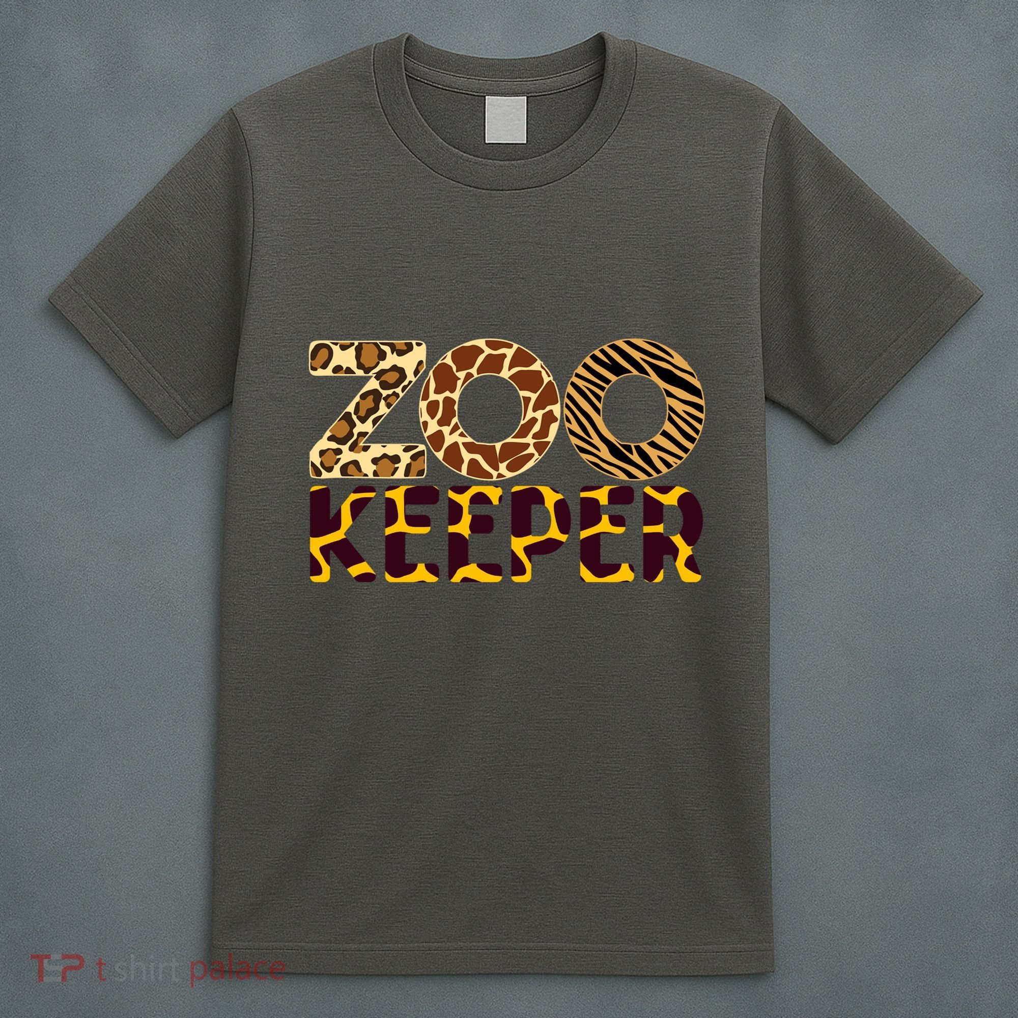 Zookeeper Costume African Animals Zebra Wild Print T-Shirt