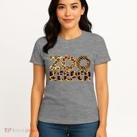 Zookeeper Costume African Animals Zebra Wild Print Women's T-Shirt thumb 4