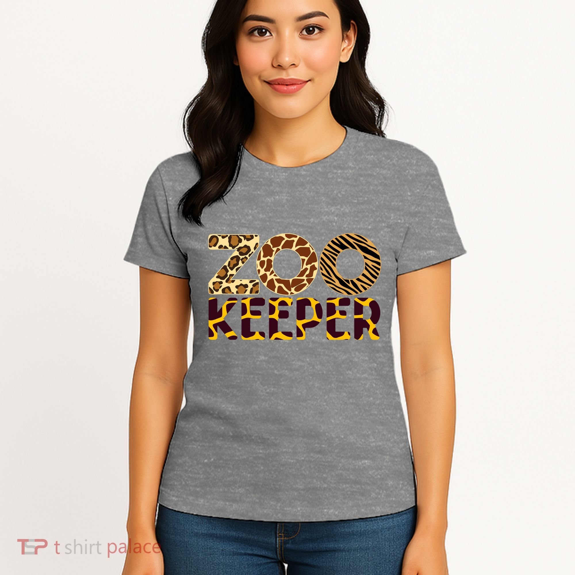 Zookeeper Costume African Animals Zebra Wild Print Women's T-Shirt