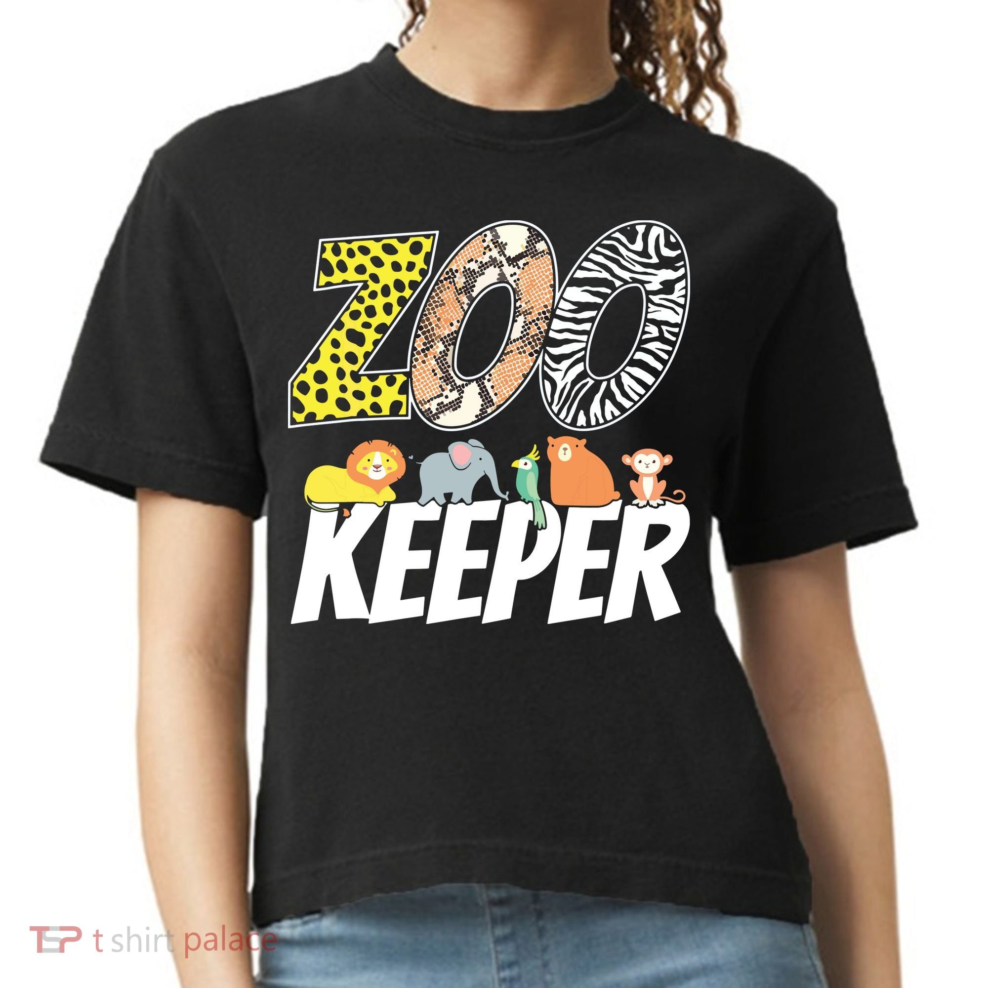 Zookeeper Costume African Savanna Zoo Keeper Animals Lover Comfort Colors Boxy T-Shirt