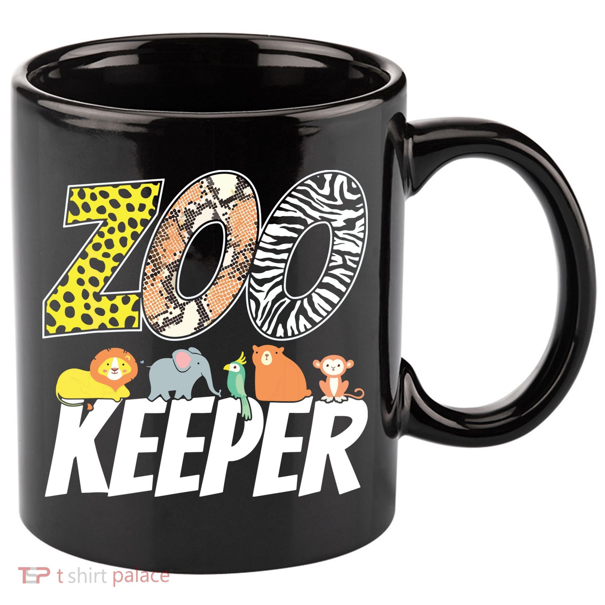 Zookeeper Costume African Savanna Zoo Keeper Animals Lover 11oz C Handle Ceramic Mug